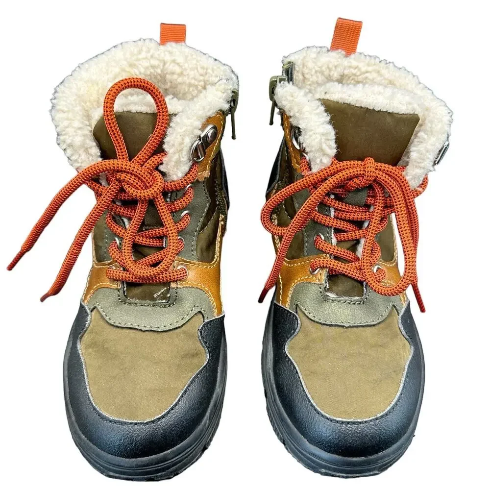 Nordstrom Asher Kids Lace Up Boots Multicolored/Olive Size 13M
